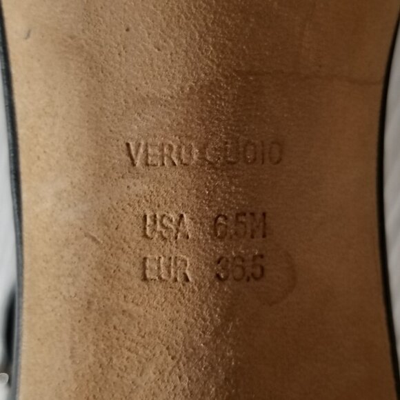 Vince Rita Ankle Strap Sandal, Black & White Metallic Leather, Womens Size 6.5 M - Picture 12 of 12